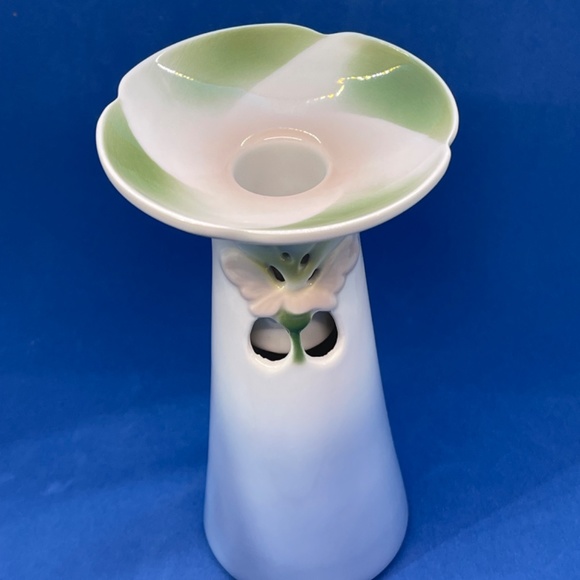 Bing & Grondahl 1987 Copenhagen Porcelain Floral Candle Holder/Vase Combo LTD ED - Picture 5 of 8
